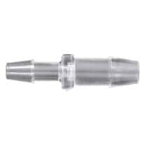 Cole-Parmer Hose Barb Fitting, Straight Reducer, Natural Polycarbonate, 1/4" ID x 1/8" ID; 10/Pk
