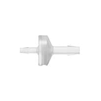Cole-Parmer Enlarging Check Valve, Natural Polypropylene, 1/8" ID x 1/4" ID; 10/Pk