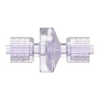 Cole-Parmer Luer Check Valve, Gamma-Stable Natural Polycarbonate, Locking Male x Locking Male; 10/Pk