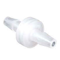Cole-Parmer HDPE In-Line Filter, Polypropylene, Natural,  90-130 Micron, 1/8" ID; 10/Pk