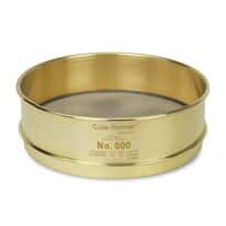 Cole-Parmer Sieve; No 40, Full-Height, 8", Brass/Brass, NIST-Traceable Calibration Certificate