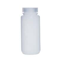 Cole-Parmer Fluorinated HDPE Wide-Mouth Plastic Bottle,  500mL; 12/PK