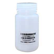 Cole-Parmer I-Chem Pre-Cleaned Wide-Mouth Plastic Bottle, HDPE, 125mL (4 oz); 72/CS