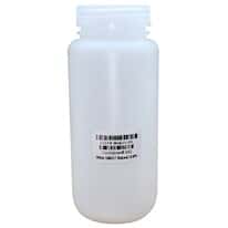 Cole-Parmer I-Chem Pre-Cleaned Wide-Mouth Plastic Bottle, HDPE, 500mL (17 oz); 48/CS