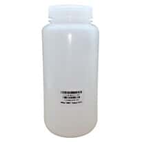 Cole-Parmer I-Chem Pre-Cleaned Wide-Mouth Plastic Bottle, HDPE, 1000mL (34 oz); 24/CS