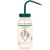Cole-Parmer Safety Wash Bottle, LDPE, Vented, Methyl Ethyl Ketone, 500mL; 6/PK