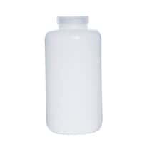 Cole-Parmer Fluorinated HDPE Wide-Mouth Plastic Bottle, 2000mL
