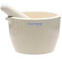 Cole-Parmer Mortar and Pestle Set, Porcelain, 750 mL