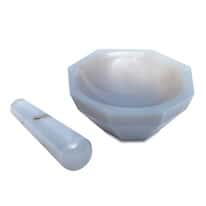 Cole-Parmer 1.5" Agate Mortar & Pestle Set, 5 mL
