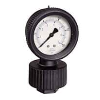 Cole-Parmer Pressure Gauge, Viton diaphragm seal, 1/2" NPT(F); 0 to 60 psi