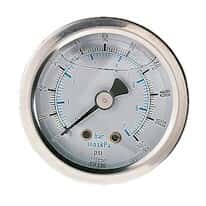 Cole-Parmer 0 to 300 psi Dual-Scale Gauge, 1 1/2" Dial