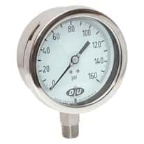 Industrial Pressure Gauge, 30" to 0" Hg
