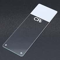 Cole-Parmer Microscope Slides, Hydrophilic Adhesive, White-Frosted, 45° Corners; 72/PK