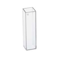 Fluorimeter cuvettes; cover top; glass; 3.5 mL capcity, 2/pack