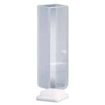 Semimicro cuvettes with frosted thick wall; cover top; glass; 1.4 mL capacity, 2/pack