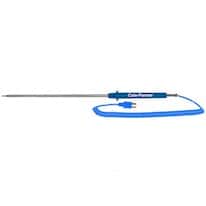Cole-Parmer Type-T Gen-Purpose Heavy-Duty Probe Mini-Connector, 12" L Grounded 5ft Coil Cord