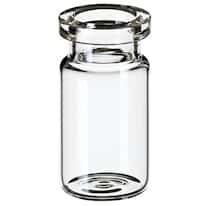Cole-Parmer Headspace Vial, Glass, 20 mm, Crimp Neck, Flat Bottom, 5 mL; 1000/pk