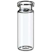 Cole-Parmer Headspace Vial, Glass, 20 mm, Crimp Neck, Flat Bottom, 10 mL; 1000/pk