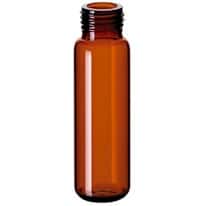 Cole-Parmer Headspace Vial, Amber Glass, 18 mm, Precision Thread Screw Neck, Round Bottom, 20 mL; 1000/pk