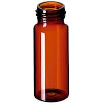Cole-Parmer EPA Screw Neck Vial, 30 mL, 24mm, Amber Glass; 100/PK