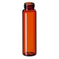 Cole-Parmer Sample Vial, Amber Glass, Screw Neck, 12 mL; 1000/pk