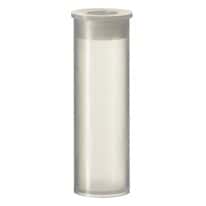 Cole-Parmer Shell Vial, 15 mm, Polypropylene, Flat Bottom, 4 mL, with PE Plug; 1000/pk