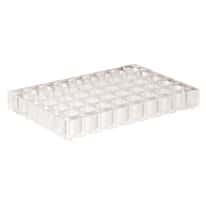 Cole-Parmer Vial Rack, Acrylic; holds 40 vials up to 15mm Diameter