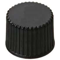 Cole-Parmer Screw Cap, Polypropylene, Black, 8 mm, Closed, No Septa; 1000/pk