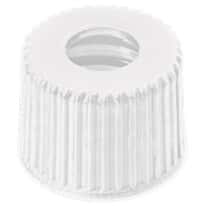 Cole-Parmer Screw Cap, Polypropylene, White, 8 mm, Open, No Septa; 1000/pk