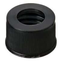 Cole-Parmer Screw Cap, Polypropylene, Black, 13 mm, Open, No Septa; 1000/pk