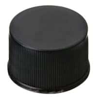 Cole-Parmer Screw Cap, Polypropylene, Black, 13 mm, Closed, No Septa; 1000/pk