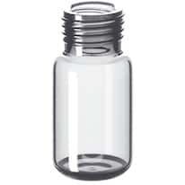 Cole-Parmer Headspace Vial, Glass, 18 mm, Precision Thread Screw Neck, Round Bottom, 10 mL; 1000/pk