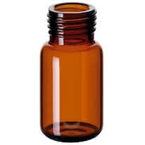 Cole-Parmer Headspace Vial, Amber Glass, 18 mm, Precision Thread Screw Neck, Round Bottom, 10 mL; 1000/pk