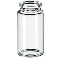 Cole-Parmer Snap Top Vial, Glass, 25 mL, Neck Dia. 22 mm; 1000/pk