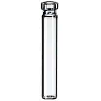 Cole-Parmer Crimp Vial, Glass, 0.7 mL, 8 mm, Flat Bottom; 1000/pk