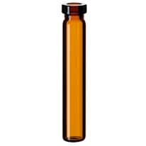 Cole-Parmer Crimp Vial, Amber Glass, 0.7 mL, 8 mm, Flat Bottom; 1000/pk