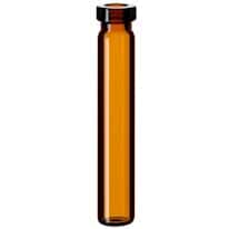 Cole-Parmer Crimp Vial, Amber Glass, 1.2 mL, 8 mm, Flat Bottom; 1000/pk