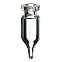 Cole-Parmer Crimp Vial, Glass, 1.1 mL, 11 mm, Conical Bottom; 1000/pk