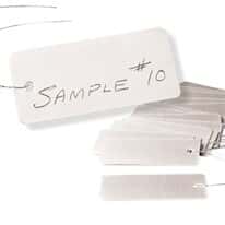 Cole-Parmer Write-On Aluminum Sample Tags; 48/Pk