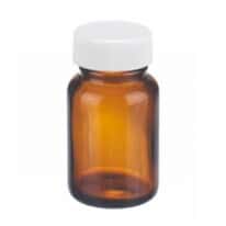 Cole-Parmer Pre-Cleaned EPA Wide-Mouth Bottle, Amber Glass, 30mL (1 oz); 24/CS