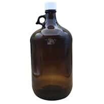 Cole-Parmer Pre-Cleaned EPA Narrow-Mouth Jug, Amber Glass, 4000 mL (135 oz); 4/CS
