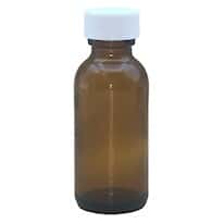 Cole-Parmer Pre-Cleaned EPA Narrow-Mouth Bottle, Amber Glass, 30 mL (1 oz); 48/CS