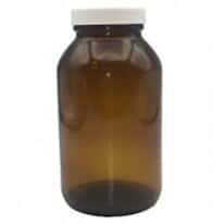 Cole-Parmer Pre-Cleaned EPA Wide-Mouth Bottle, Amber Glass, 500mL (17 oz); 12/CS