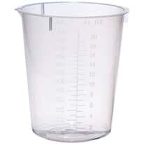 Cole-Parmer elements Plastic Beaker, Transparent PP, 600 mL, 25/pk