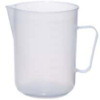 Cole-Parmer elements Plastic Beaker with Handle, Translucent Polypropylene, 1000 mL, 5/pk