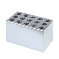 Cole-Parmer SamplePrep 1666 MiniG® Homogenizer Cryo-Block, Aluminum, 15 x 15 mL Round-Bottom Centrifuge Tubes; 1/EA