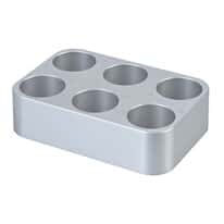 Cole-Parmer SamplePrep 1668 MiniG® Homogenizer Cryo-Block, Aluminum, 6 x 15 mL PC Vials 04576-99; 1/EA