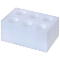 Cole-Parmer SamplePrep 1686 MiniG® Homogenizer Foam Block, 6 x 50 mL Centrifuge Tubes; 1/EA