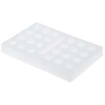 Cole-Parmer SamplePrep 2198-24-PE Homogenizer Foam Holder, 24 x 12 mL Vials; 1/EA