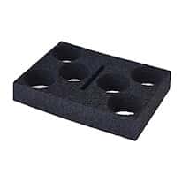 Cole-Parmer SamplePrep 2198 Homogenizer Foam Holder, 6 x 75 mL PC Jars 04575-72; 1/EA